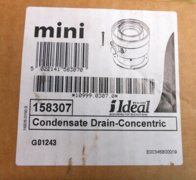 IDEALER 125mm Mini vertikaler Kondensatableiter - konzentrisch 158307 - POST & MWST INC
