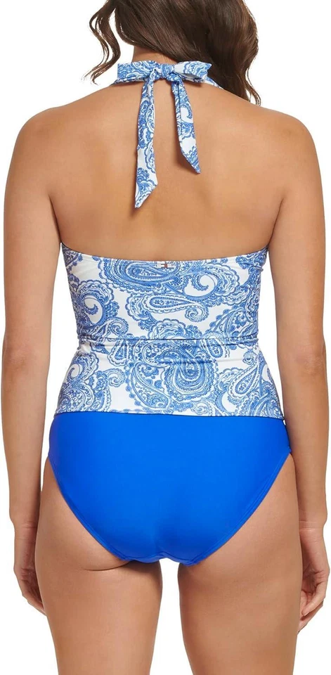 Tommy Hilfiger Women's Standard Tankini Swimsuit Top, Provence, Large - Image 3 of 3