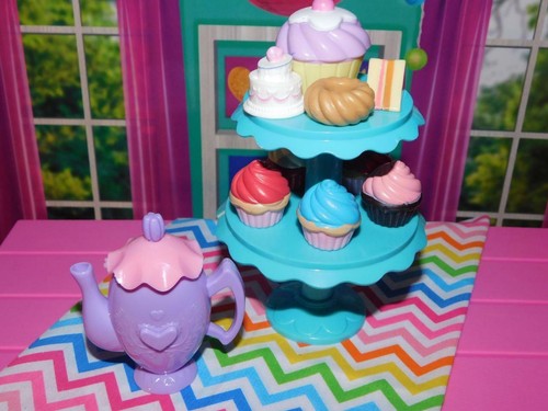 Our Generation Cupcake Stand tiered Treats Snacks fits American Girl My life lot