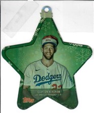 2021 Topps Holiday Mega Box Oversized MLB Star Ornament Die-Cut #WHO-CK Clayton 