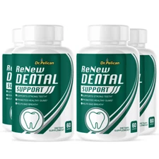 ReNew Dental Support- Gum & Tooth Support- 4 Bottles- 240 Capsules