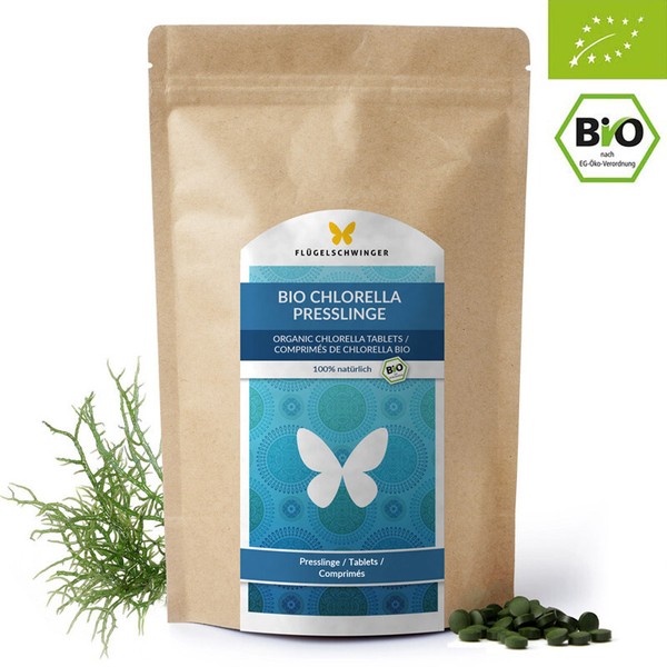 500G BIO Chlorella Tabletten Ohne ZusäTze RohkostqualitäT Presslinge Kapseln-image