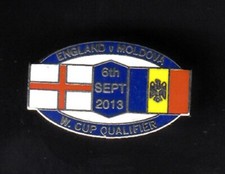 ENGLAND V MOLDOVA, 2013 - Enamel Pin Badge (1)