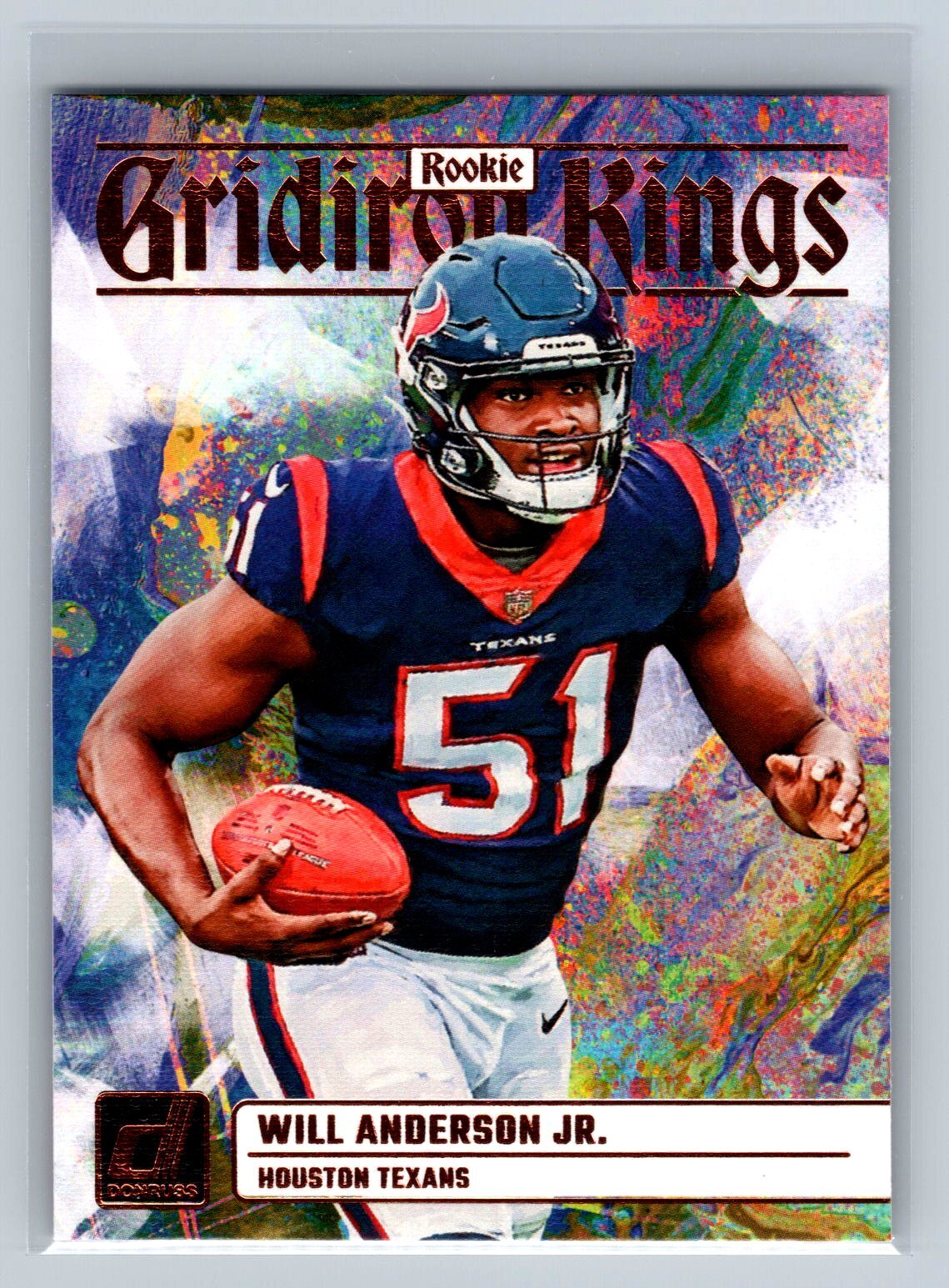 2023 Donruss Will Anderson Jr. Rookie Gridiron Kings #RGK-1 Houston Texans