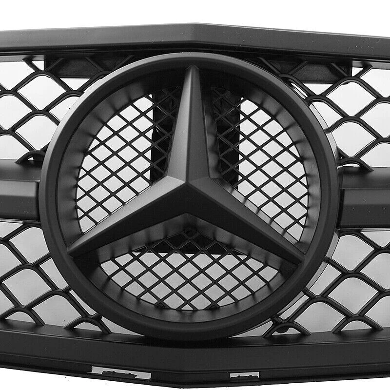 Black Grille W/Star Grill For Mercedes Benz 2008-14 W204 C-Class C250 C300 C350 Foto 2 de 4