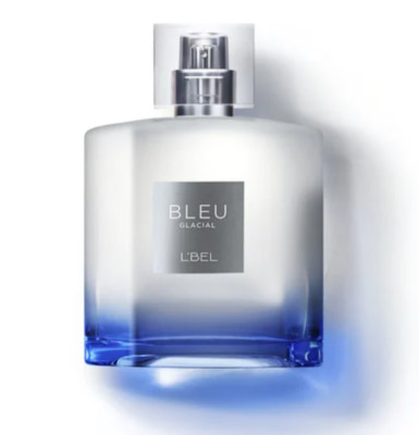 L'Bel Bleu Glacial Men Perfume Minty & Woodsy Notes NEW FRAGRANCE!