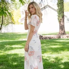 NWT Asos Current Air Romantic Floral Maxi Dress Medium MSRP $150