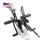 US Black Rear set Foot pegs Rearset For Kawasaki NINJA ZX6R 2005-2008 ZX636