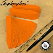 PREMIUM 4" X 5/8" Pot Stakes ORANGE Plant Label Nursery Tag with Marker USA MADE