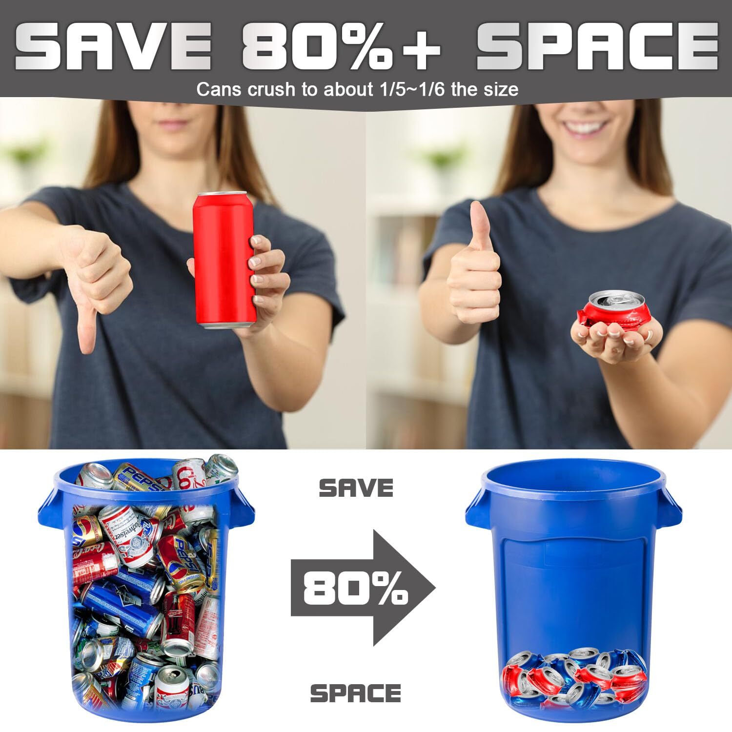 Electric Can Crusher Automatic Electric can crushers for recycling 12oz