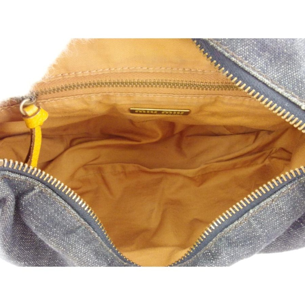 Authentic miu miu y2k archive shoulder bag denim brown Authentic miu miu y2k archive shoulder bag denim brown