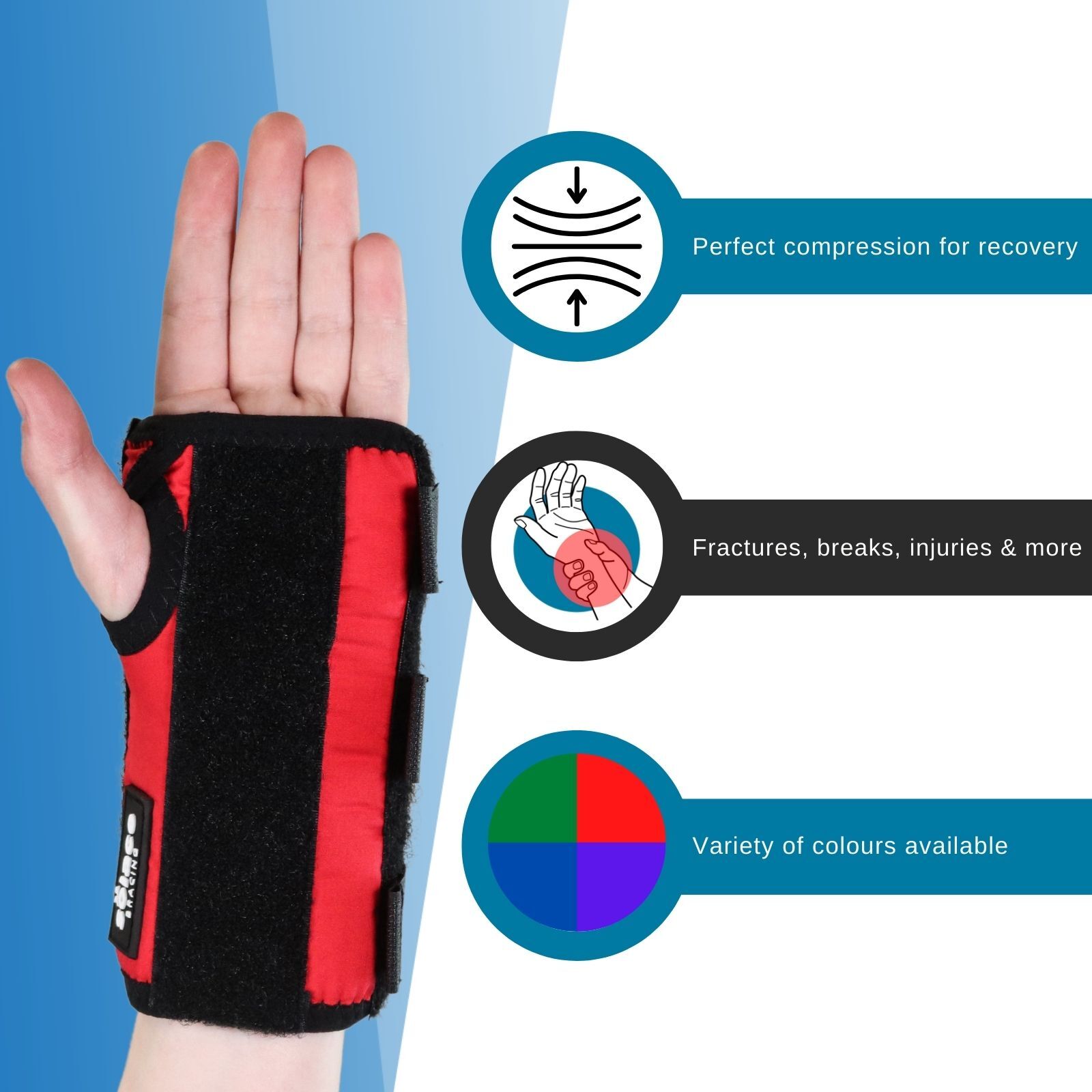 SOLACE BRACING Children's / Kids Wrist Support Brace Splint UK Made for