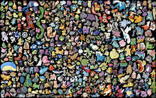Anime Pokemon Collage Gaming Mat Desk 27025