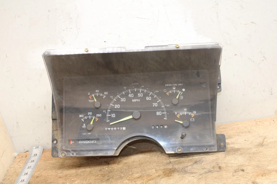 95-99 C/K DIESEL Speedometer 40k Miles OEM 16201515 Cluster Gauges - Image 3 of 4