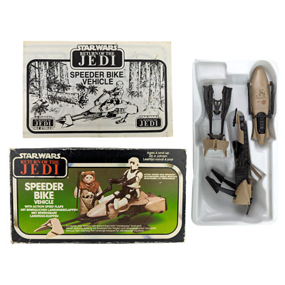 Star Wars Vintage 1983 Kenner Speeder Bike Complete in Bi-Logo Box 100% Original