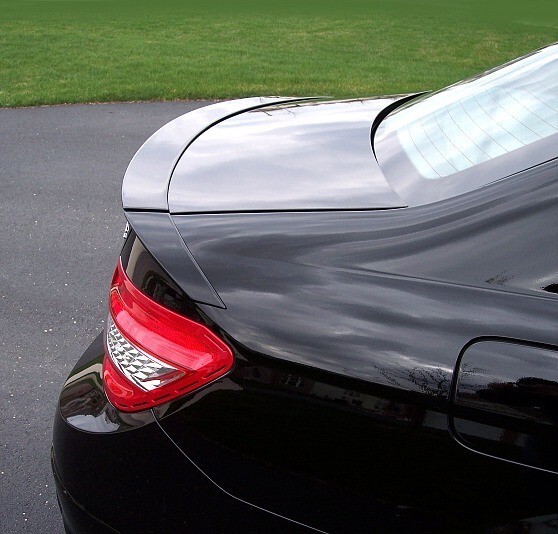Mercedes C-Class W204 Sedan 08-14 3pc Brabus Color 775  Silver Trunk Spoiler