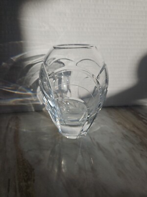 Miller Rogaska Lead Crystal Maestro Vase 5'' Home Decor Keepsake 