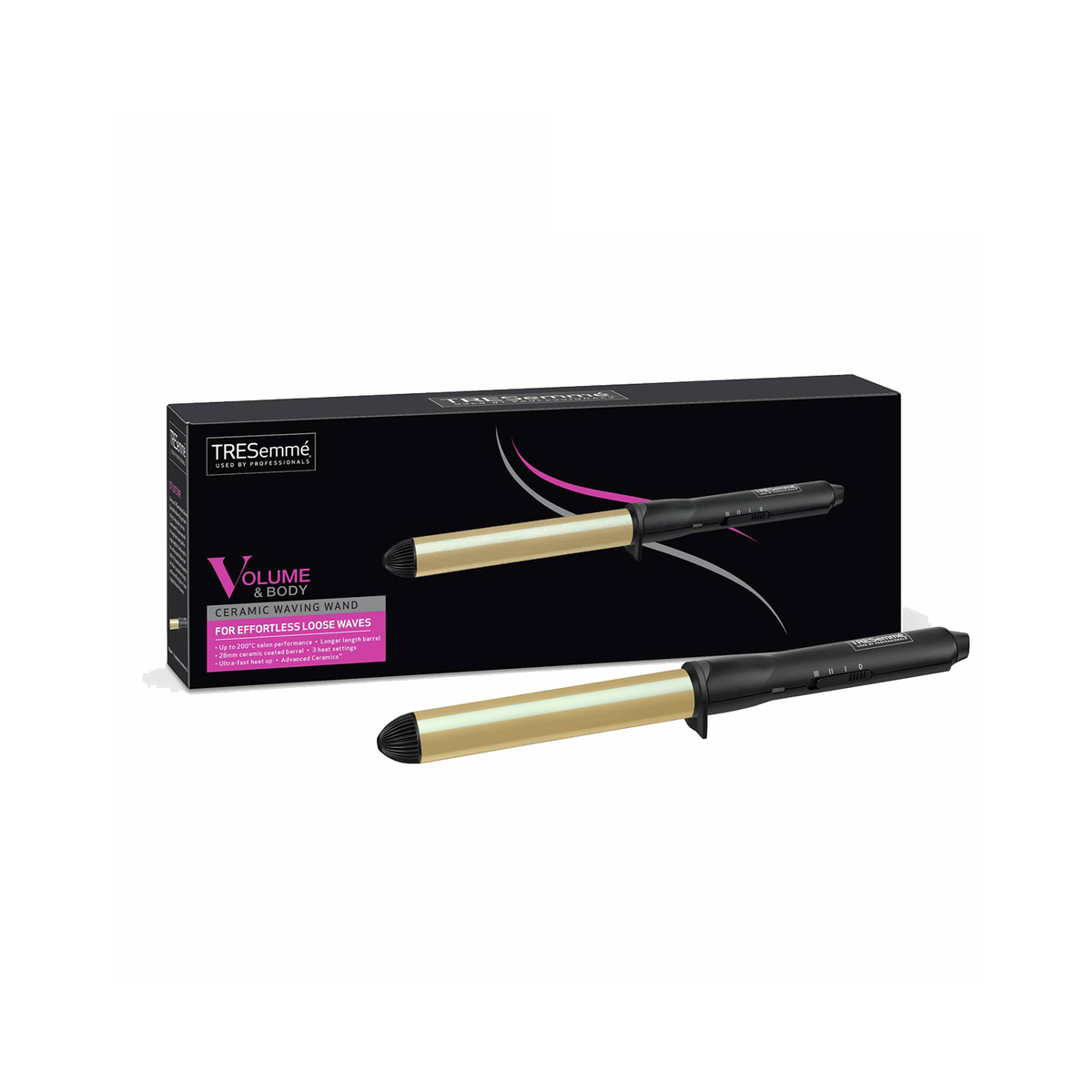 TRESemme 2806CU 55W 28mm Volume Body Ceramic Hair Waving Wand