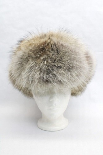BRAND NEW CANADIAN COYOTE FUR RUSSIAN STYLE HAT CAP WOMEN WOMAN SIZE ALL - Picture 4 of 7