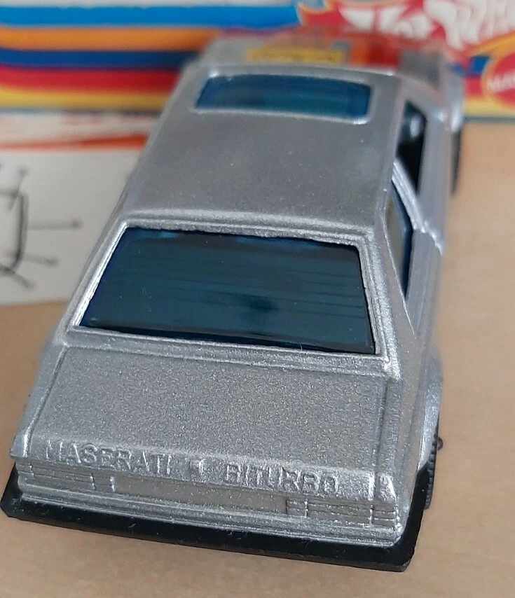 # HOT WHEELS # MASERATI BITURBO ARGENTO, Scala 1/43, SUPERMINT IN BOX - Immagine 4 di 4
