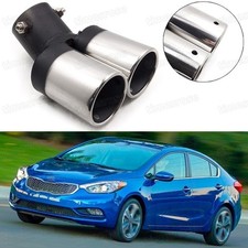 Exhaust Muffler Tip Tail Pipe Trim Double Outlets for KIA Forte 2014-2016 #1018