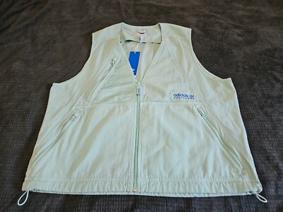 NEW: Adidas SW Adventure Clear Mint Green Outdoors Full-Zip Vest Size Large 