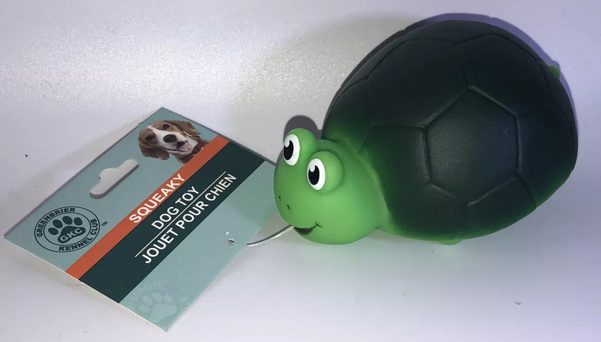 Squeaky turtle store dog toy