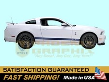 2010 2011 2012 2013 2014 Mustang Shelby Gt500 Rocker Stripe Oem Color Licensed!