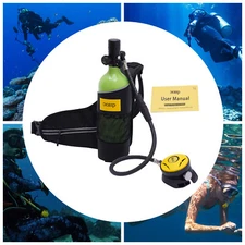1L Mini Scuba Tank Underwater Dive Portable Lungs Deepest 32.8ft Scuba Oxygen