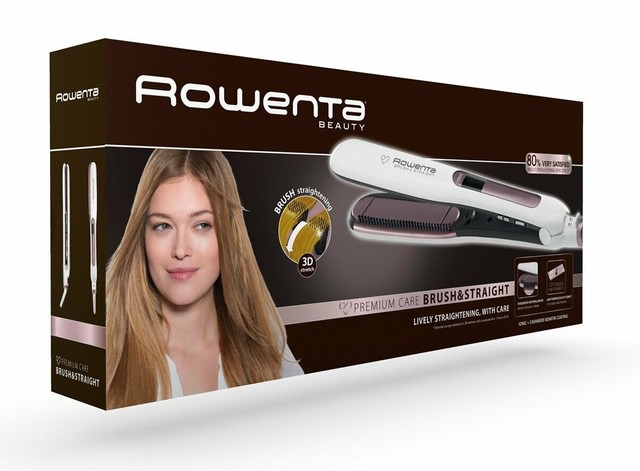 Rowenta Premium Care Brush \u0026 Straight Sf7510f0 Anti Static Hair  Straightener for sale online | eBay