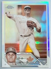2023 Topps Chrome Baseball Matt Chapman #158 Sepia Refractor Blue Jays