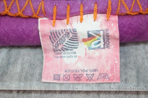 WINX CLUB Rainbow Fleece Blanket Purple 2004 120x160cm Europe Exclusive RARE HTF - Bild 15 von 15