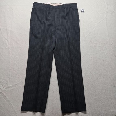 Reed St James Black Striped Dress Pants Slacks Adult Men's Size 38 x 30