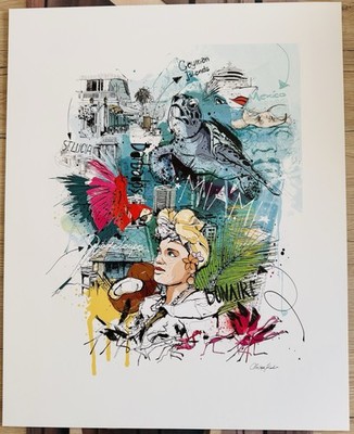 2x Kunstdrucke von Christoph Kadur - je 50 x 40 cm - Neu !