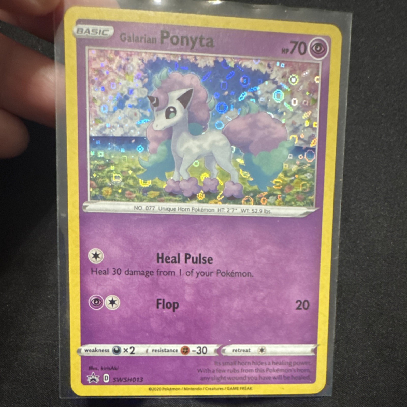 Pokemon TCG Galarian Ponyta SWSH013 General Mills Promo Holo English 70 HP