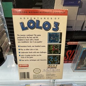 HAL America Adventures of Lolo 3 NES Completo con Caja y Manual E 1991 NTSC-U/C