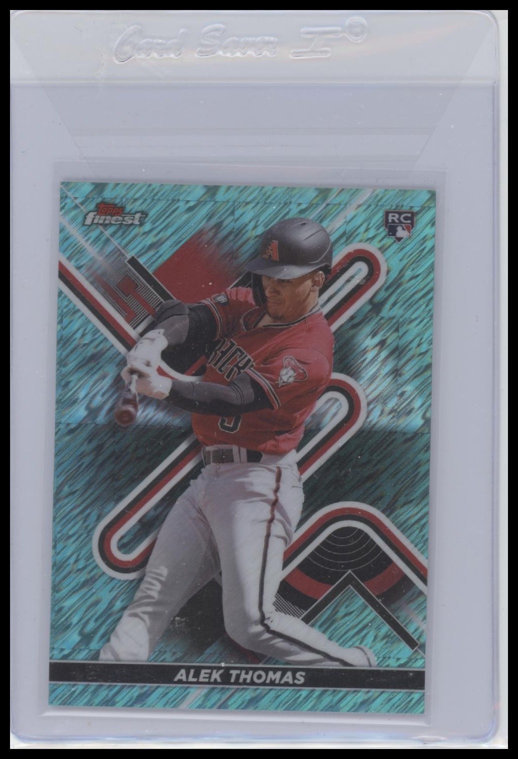 2022 Finest #43 Alek Thomas Aqua Shimmer Refractor #/175 RC