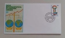 VEREINTE NATIONEN New York – Ersttagsbrief  1980 31 cent Internationale Wirtscha