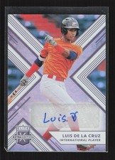 2018 Panini Elite Extra Edition #169 Luis De La Cruz Autographs