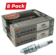 Pack of 8 Genuine NGK 2771 V-Power Spark Plugs UR5