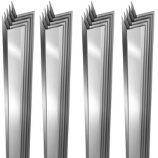 20 PCS Stainless Steel Wall Corner Guards 2 x 2 x 48 Inch ,90 Angle Metal E...
