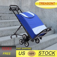 Stair Climbing Cart Heavy Duty Folding Hand Truck Dolly 460 lbs 6 2 Wheels