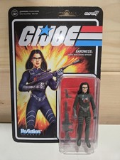 GI Joe Super7 Baroness Cartoon V2 Reaction Joe Action Figure 1 18 Cobra Intel