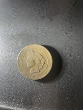 1892 A France Fertility Goddess Ceres Old Antique 10 Centimes French