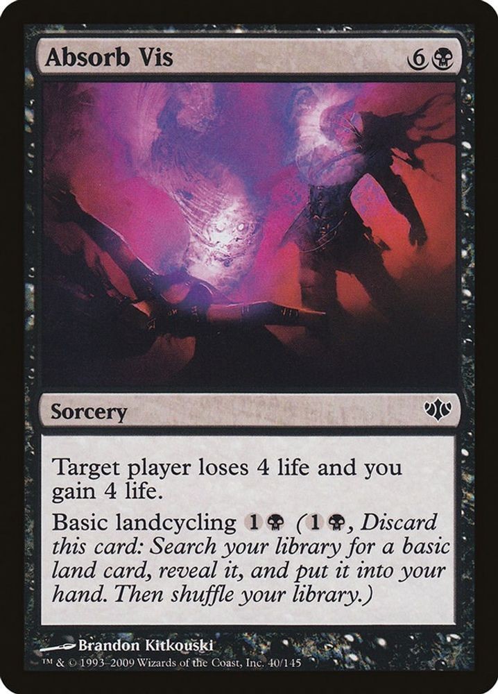 2009 Magic: The Gathering: Conflux - Absorb Vis (#40, C, Near Mint)