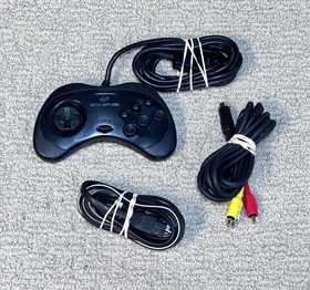 Sega Saturn Console Md 2 System - MK-80000A - 1 Controller - Cables + 3 Games