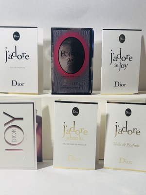 LOT of 6~SIX DIFFERENT DIOR Samples GREAT WAY to try 6 FRAGRANCES