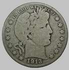 1913 Barber Half Dollar semi key date 409