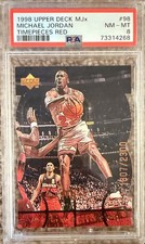 1998 Upper Deck mjx - Michael Jordan #98 Mj Timepieces Red /2300 