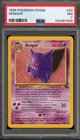 Pokemon Gengar Fossil Unlimited NON Holo Rare #20 PSA 7
